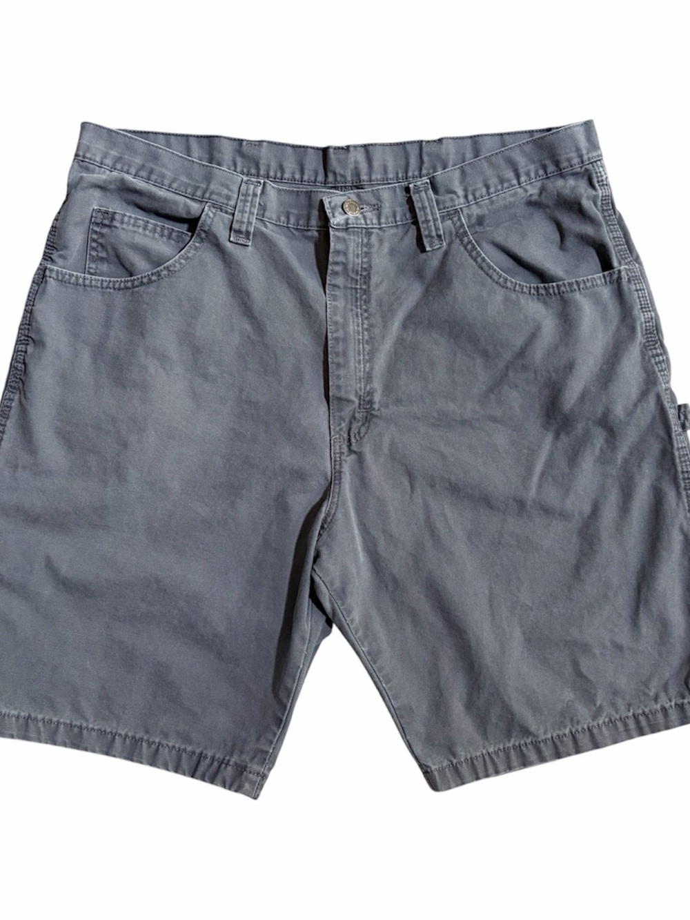 Wrangler Authentics Carpenter Shorts Mens Size 38 Gray Cotton 64WC2RG